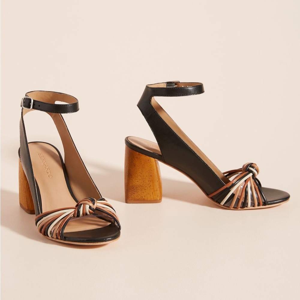 Bernardo Strappy Black Sandals
